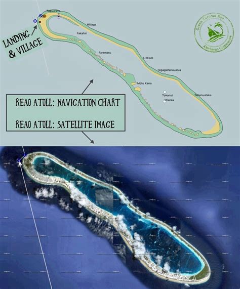 Map of Reao Atoll | Green Coconut Run