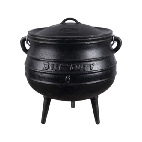 CAST IRON POTJIE POT NO.14 3-LEG BLACK - Core Catering