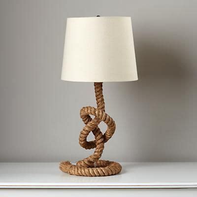 Rope lamps - incredibly flexible in terms of design | Rope lamp, Rope table lamps, Kids table lamp