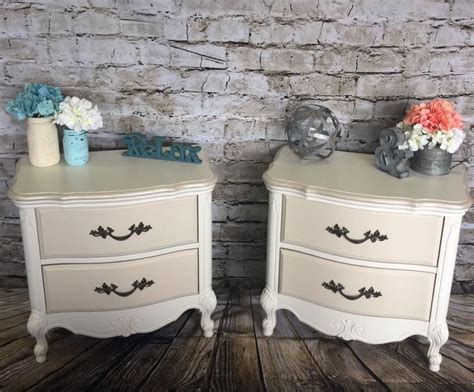 Nightstands with Antique White & Linen Milk Paint | General Finishes Design Center