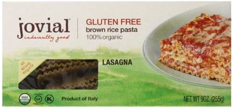 Jovial Organic Brown Rice Lasagna Pasta 12 oz (12 Pack)