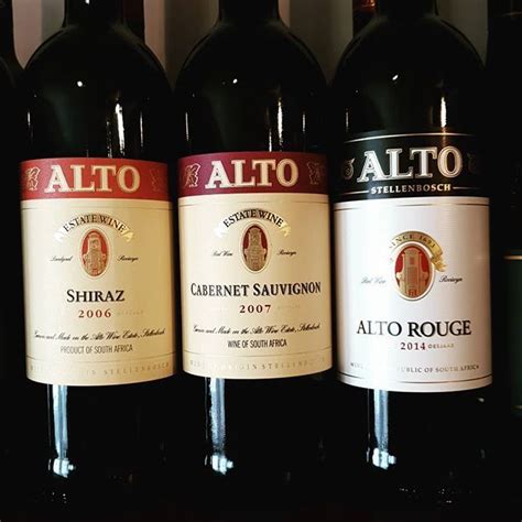 Classic Stellenbosch wines from @altowineestate #southafricanwine # ...