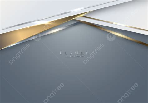 Abstract White And Golden Stripes Geometric Shapes With Shiny Gold And ...