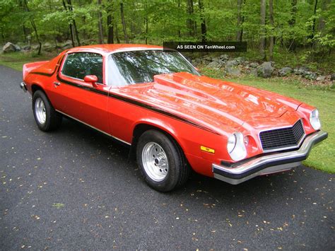 1974 Chevy Camaro Lt Red With Black Stripes And Straight Z28 Ss