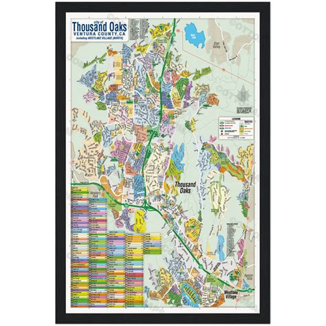 Thousand Oaks Map - POSTER PRINTS – Otto Maps