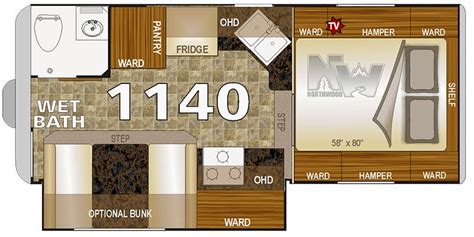 Arctic Fox Truck Camper Floor Plans - floorplans.click