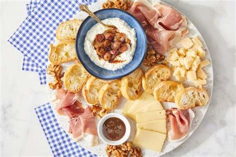 Recipe: Prosciutto & Cheese Board with Toasted Baguettes, Walnuts & Truffle Honey - Blue Apron