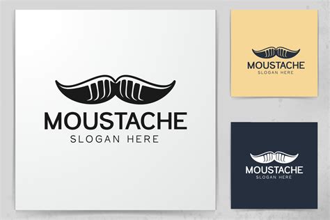 mustache logo design inspiration 4585535 Vector Art at Vecteezy