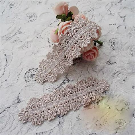 Wholesale Lace Supplier Sewing Accessories, High quality DIY Lace Trims Applique Patches 10.5*2. ...