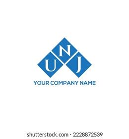 Unj Letter Logo Design On White Stock Vector (Royalty Free) 2228872539 ...