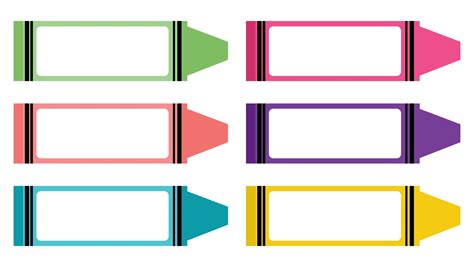 Crayon Shape - 10 Free PDF Printables | Printablee | Classroom name ...