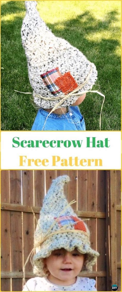 Mama In The Stitch: Crochet Scarecrow Hat Free Pattern - Crochet Halloween Hat Free Patterns