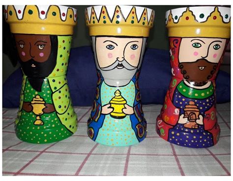 Reyes magos, 3 kings #clay #pot #table #claypottable in 2021 | Clay pot ...