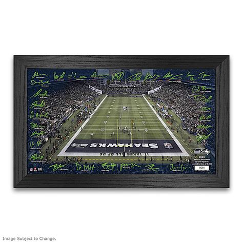 Seattle Seahawks Framed NFL Wall Decor Featuring A Full-Colour ...