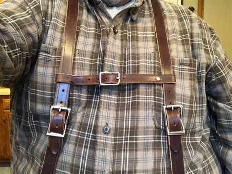 Leather Tool Belt with Suspenders