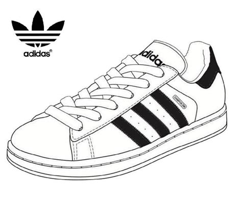 Adidas Sneaker coloring page - Download, Print or Color Online for Free