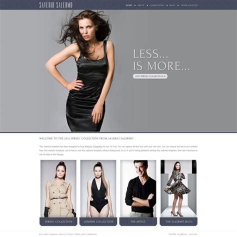 High Fashion Website Templates - Download Free Apps - sonews