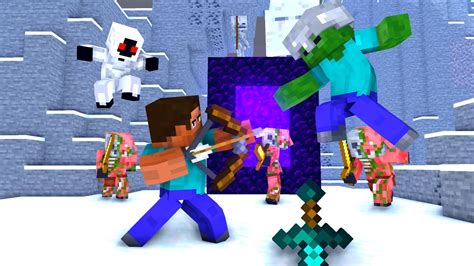 Minecraft Fight Animation - Steve vs Monster - YouTube