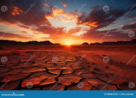 Desert Landscape at Sunset - Stock Photography Stock Image - Image of ...