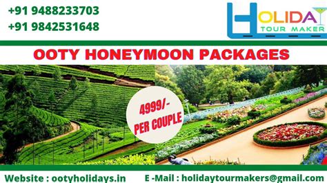 Ooty Honeymoon Package/Honeymoon Place in Tamilnadu /Ooty tourist place ...