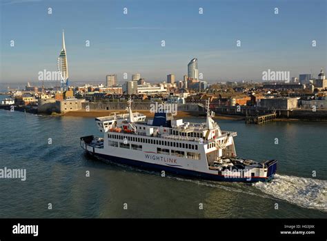 Isle of Wight ferry at Portsmouth Stock Photo - Alamy