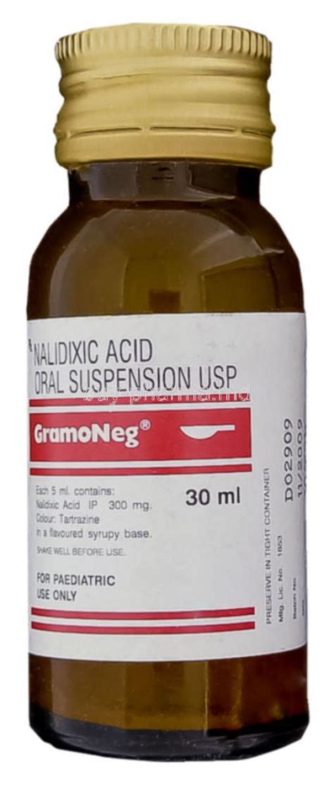 Buy Nalidixic Acid ( Generic Neggram ) Online Nalidixic Acid suspension - buy-pharma.md