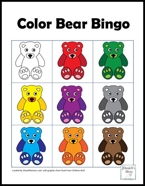 Color Games for Kids with a Bear Theme | Preschool colors, Color games for toddlers, Color games