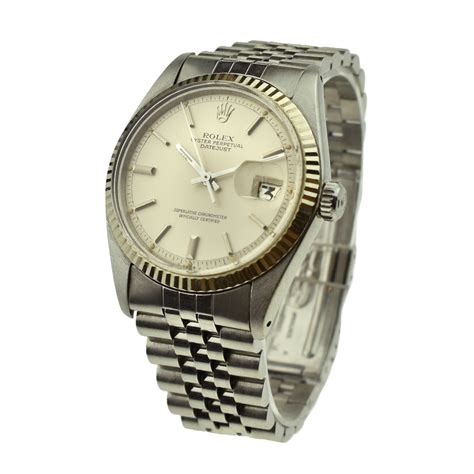 Rolex Datejust Steel and White Gold 1601 - Parkers Jewellers