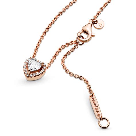 Pandora Rose™ Sparkling Heart CZ Collier Necklace - 388425C01-45 | Ben ...