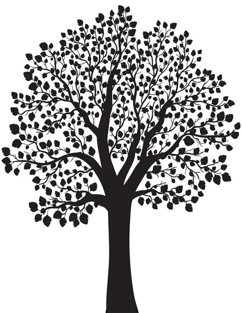 Tree Silhouette PNG Clip Art Image | Gallery Yopriceville - High ...