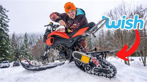 Testing a $200 Snow Bike Kit! - YouTube