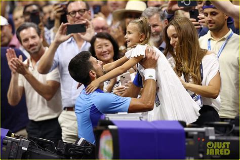 Novak Djokovic Celebrates U.S. Open Win With Wife Jelena & Their Two ...