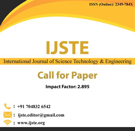 #IJSTE# IJSTE Impact Factor: 2.895 – ijste high impact factor : 4.753 ...