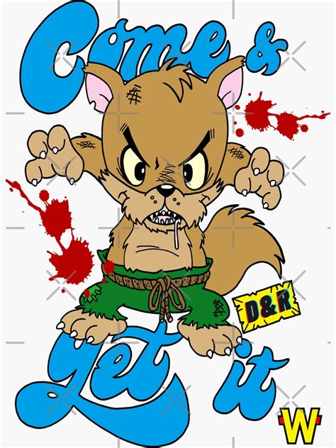 "COME AND GET IT" Sticker for Sale by wacko41 | Redbubble