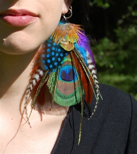 Long Feather Earrings