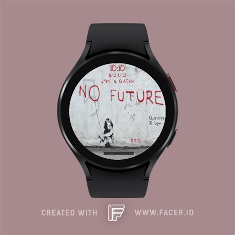 Pablo - Banksy - No future - watch face for Apple Watch, Samsung Gear ...