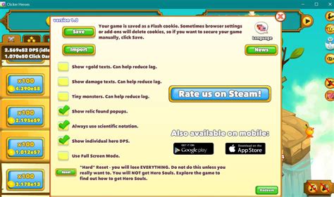 Clicker Heroes Save Game Cheat