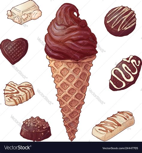 Top more than 79 chocolate ice cream drawing super hot - xkldase.edu.vn