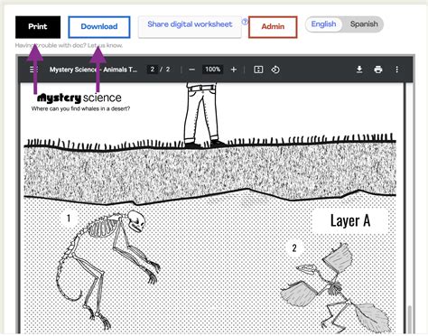 How do I print or download worksheets? – Mystery Science Support Center