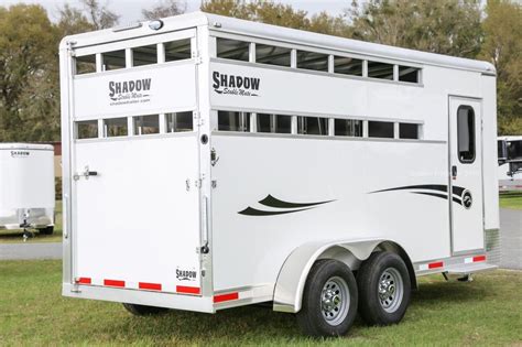 2023 New Shadow 3 Horse Slant Open Slat at Kingdom Horse Trailers ...