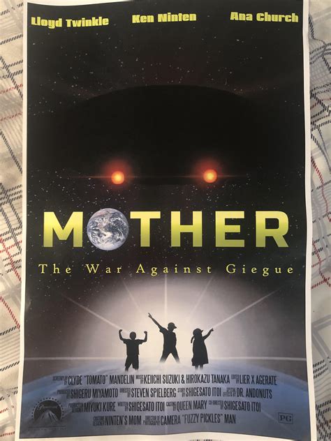 Mother movie poster (fanwork by me) : r/earthbound