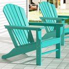 LUE BONA 4 Pack Folding Adirondack Chair ,Weather Resistant Outdoor Lounge Chair,Navy Blue Color ...