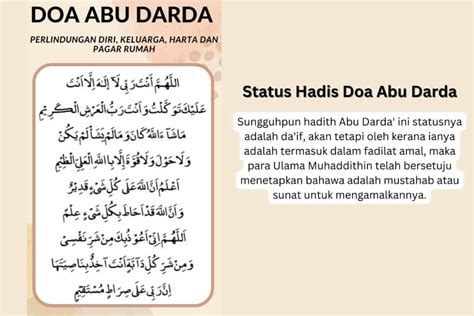 Doa Abu Darda (Maksud, Rumi, Status Hadis)