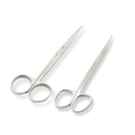 24 Iris Scissors 4.5" Straight + Curved Surgical Dental | Surgical Mart