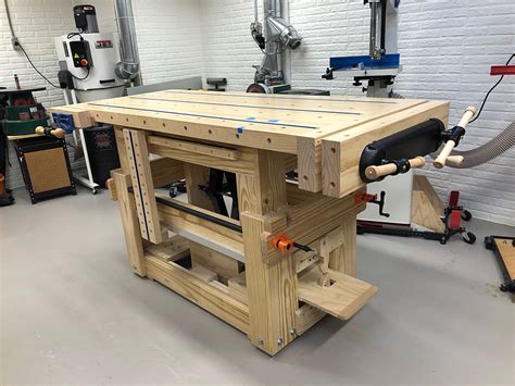 Adjustable Height Workbench - Motorized! - Luxury in the Wood Shop!