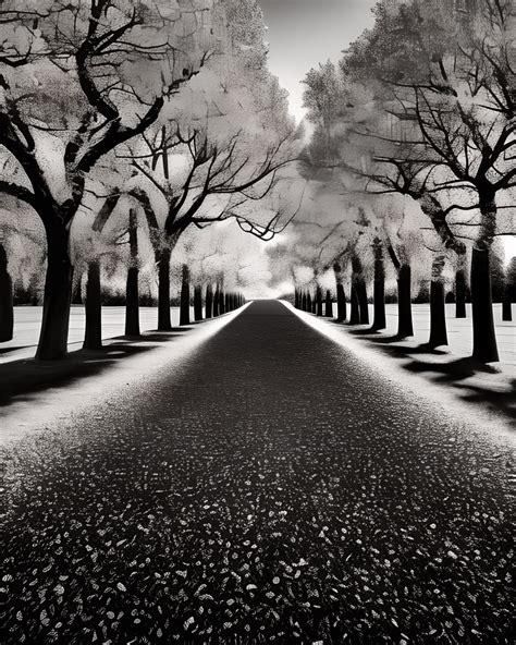 Black and White Field with Brown Trees National Geographic Professional · Creative Fabrica