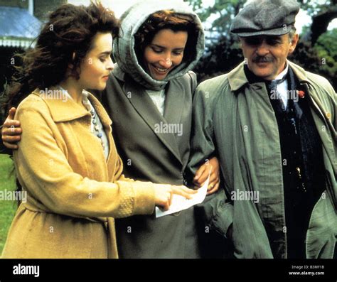 HOWARDS END 1992 Merchant Ivory film with Anthony Hopkins at right and ...