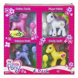 My Little Pony Rainbow Swirl Pony Packs 4-pack G3 Pony | MLP Merch