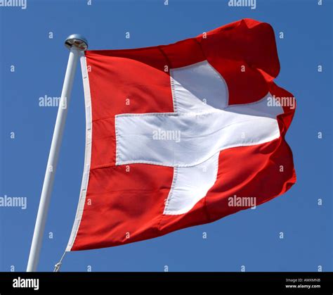 Swiss flag, Switzerland flag, flag of Switzerland Stock Photo - Alamy