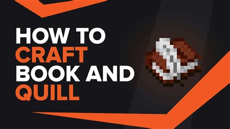 How To Make Book And Quill In Minecraft